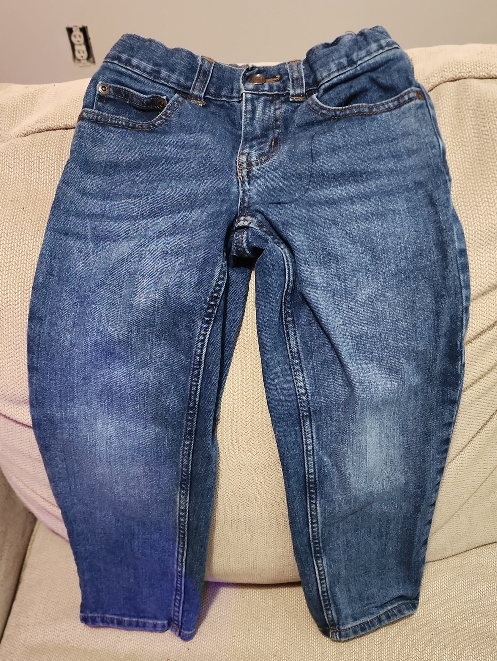 Wonder Nation Dark Blue Cropped Boys Jeans